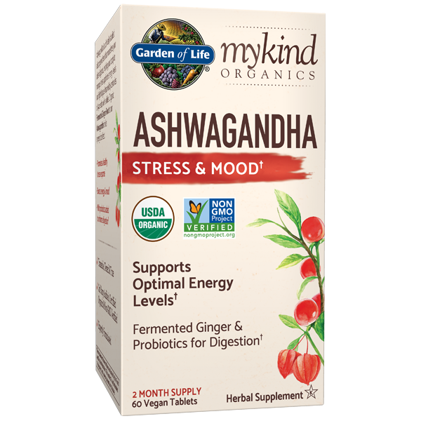 The mykind Organics Ashwaganda Stress & Mood 60 Vegan Tablets